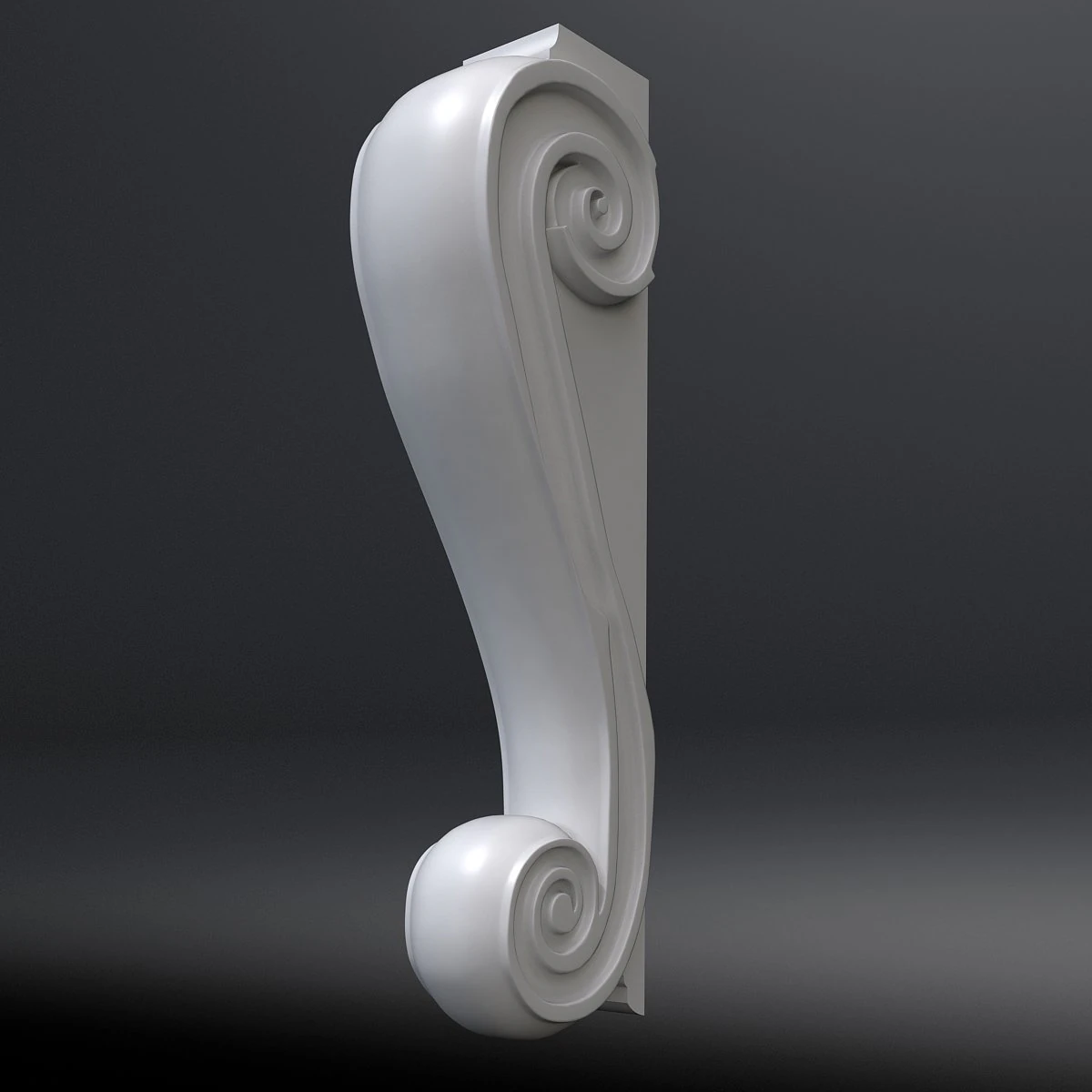 corbel 9 3D Model .c4d .max .obj .3ds .fbx .stl .blend 