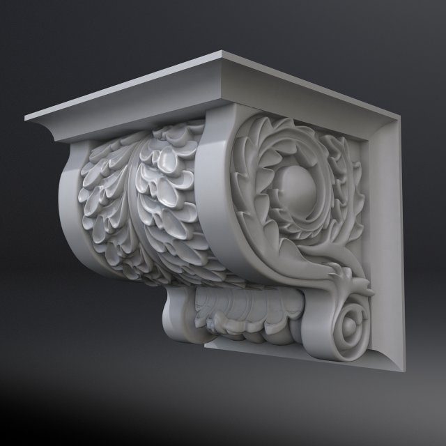 corbel 10 3D 모델 .c4d .max .obj .3ds .fbx .stl .blend 