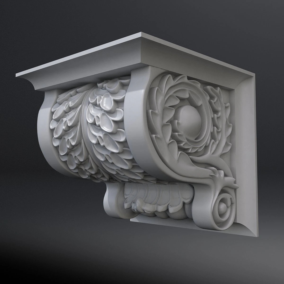 corbel 10 3D Model .c4d .max .obj .3ds .fbx .stl .blend 