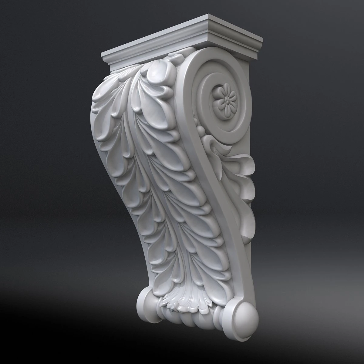 corbel 11 3D Model .c4d .max .obj .3ds .fbx .stl .blend 