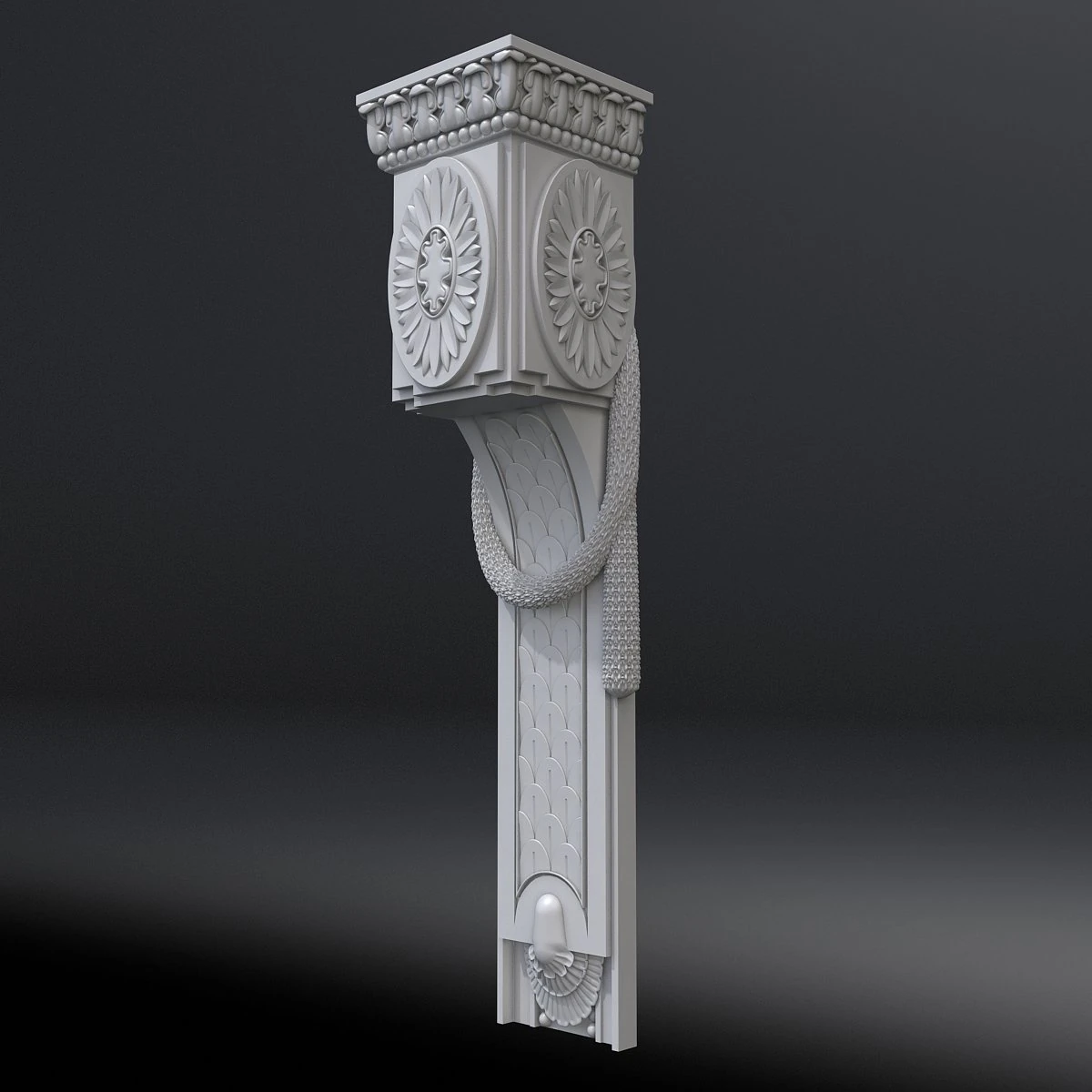corbel 13 3D Model .c4d .max .obj .3ds .fbx .stl .blend 