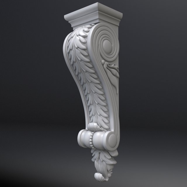 corbel 17 3D 模型 .c4d .max .obj .3ds .fbx .stl .blend 
