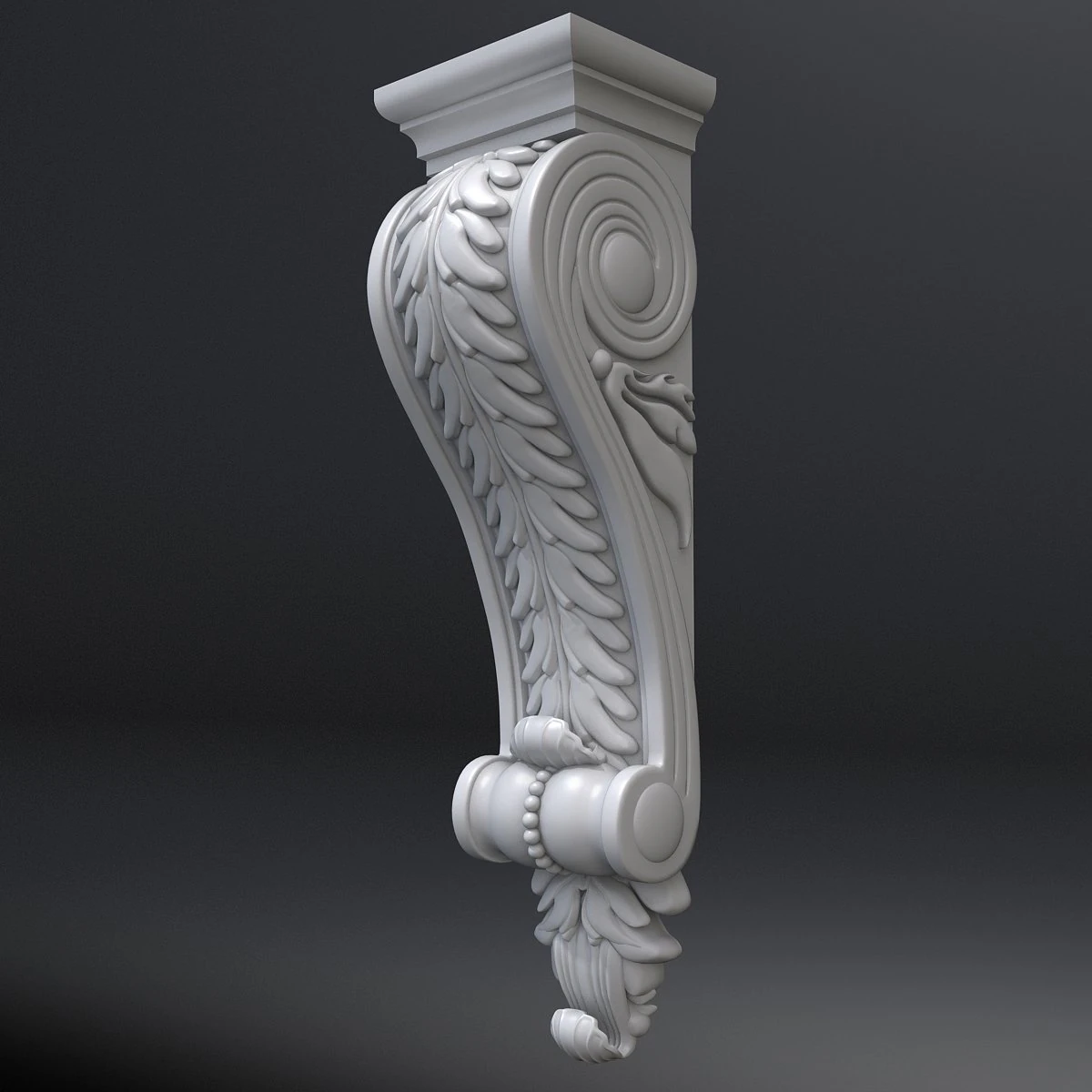 corbel 17 3D Model .c4d .max .obj .3ds .fbx .stl .blend