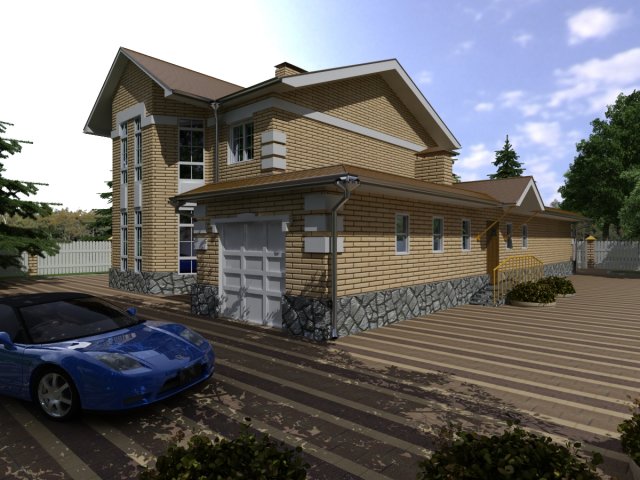 cottage 2 Modelo 3D .c4d .max .obj .3ds .fbx .stl .blend 