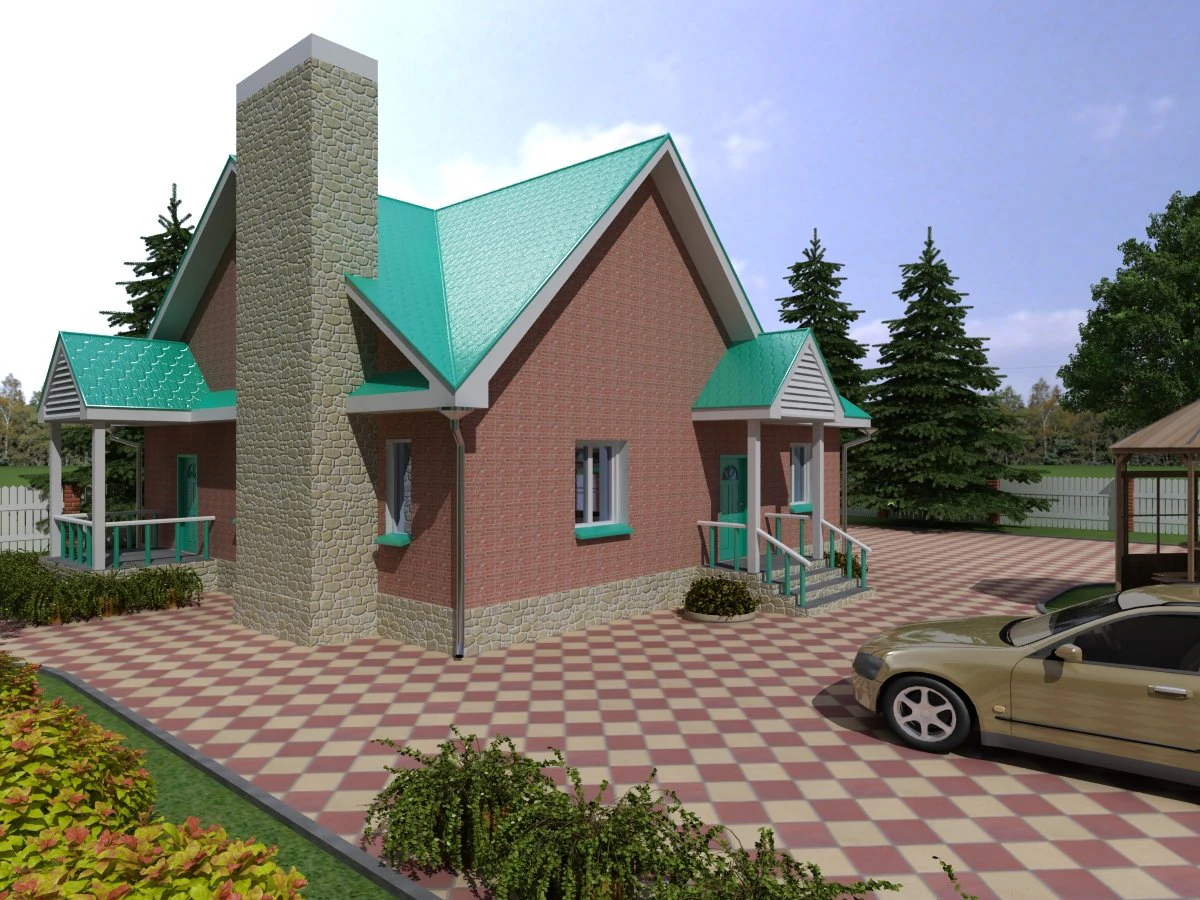 cottage 4 3D Model .c4d .max .obj .3ds .fbx .stl .blend 