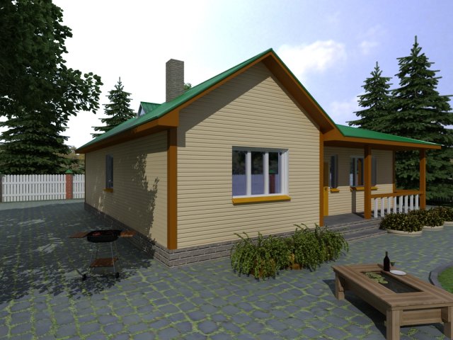cottage 5 3D 模型 .c4d .max .obj .3ds .fbx .stl .blend 