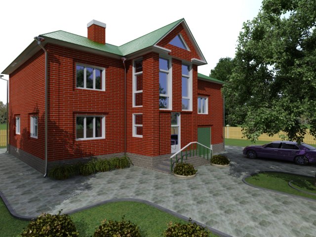 cottage 7 3D Model .c4d .max .obj .3ds .fbx .stl .blend 