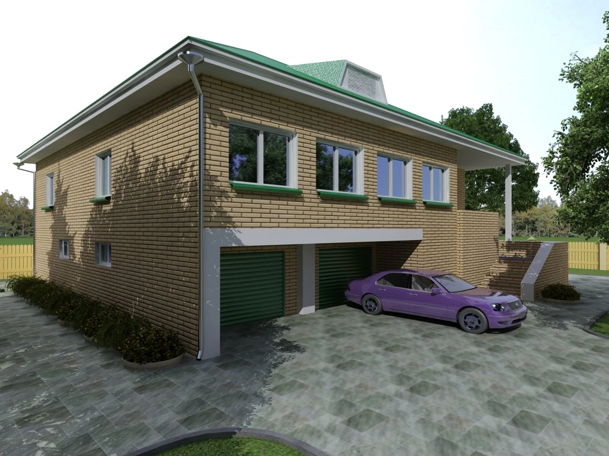 cottage 10 3D Model .c4d .max .obj .3ds .fbx .stl .blend 