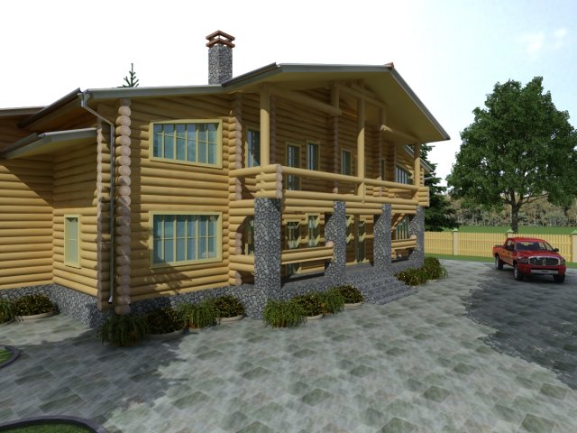 cottage 12 Modelo 3D .c4d .max .obj .3ds .fbx .stl .blend 