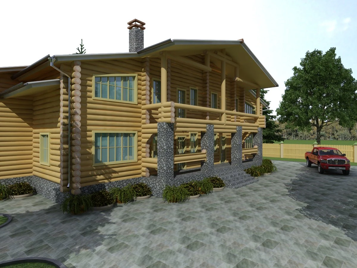 cottage 12 3D Model .c4d .max .obj .3ds .fbx .stl .blend 