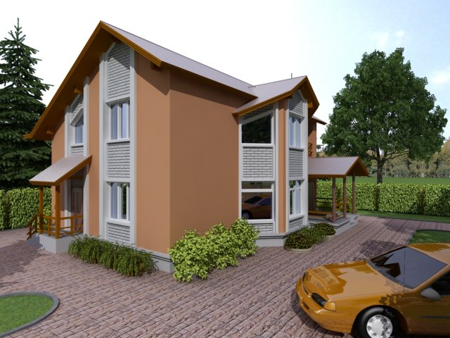 cottage 16 3D 模型 .c4d .max .obj .3ds .fbx .stl .blend 