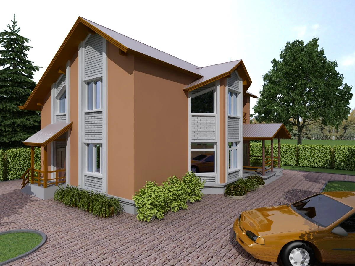 コテージ 16 3Dモデル .c4d .max .obj .3ds .fbx .stl .blend 