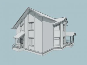 コテージ 16 3Dモデル