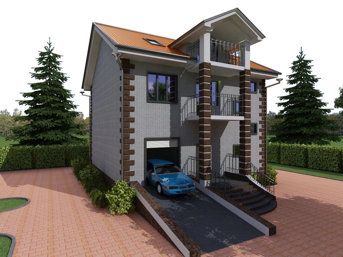 cottage 19 3D Model .c4d .max .obj .3ds .fbx .stl .blend 