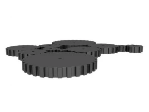 5 gears pack 3D Model