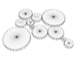 5 gears pack 3D Model