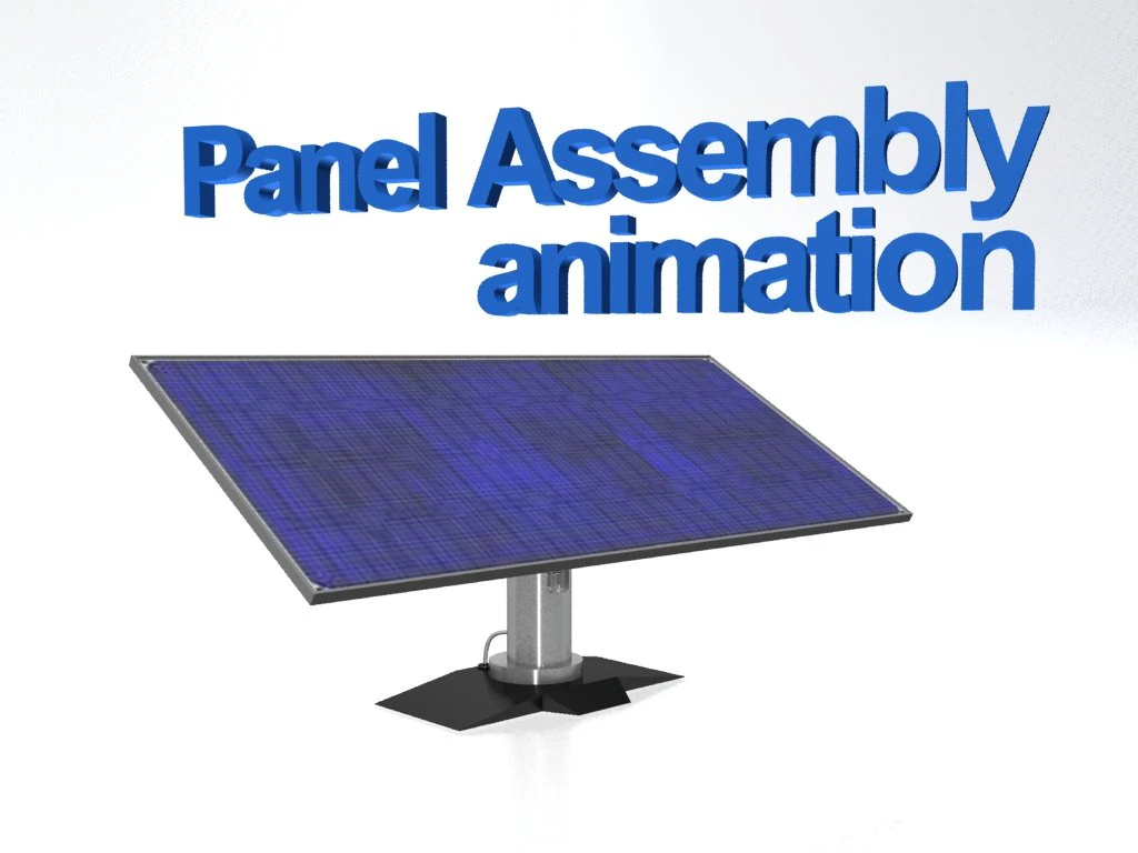 solar panel assembly 3D Model .c4d .max .obj .3ds .fbx .stl .blend 