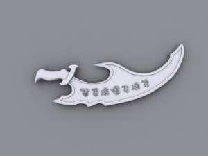 dwarven battle sword 3D मॉडल