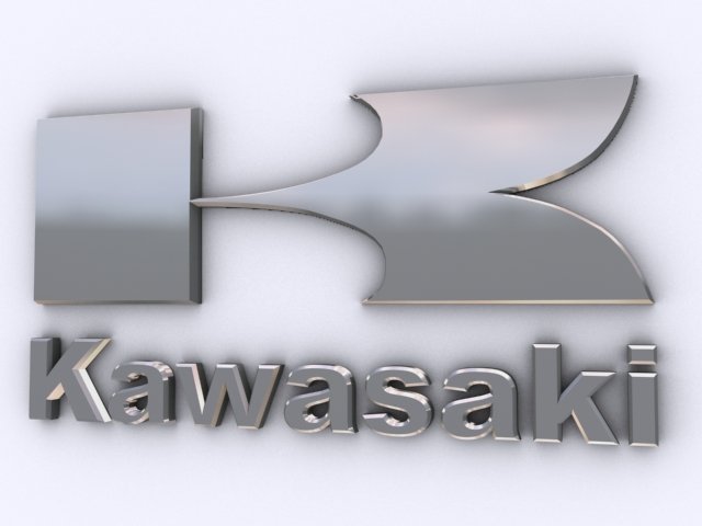 Skylight chokolade Calamity Kawasaki Logo 3D Model in Motorcycle 3DExport