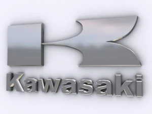 logo kawasaki Modello 3D