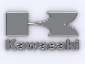 Kawasaki-Logo 3D Modell