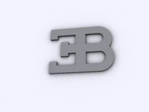 bugatti logo 3D Model