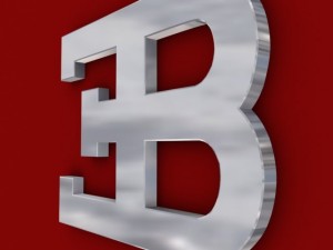 bugatti logo 3D Model