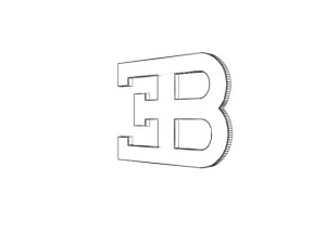 bugatti logo 3D Model