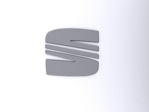 seat logo chrome Model 3D