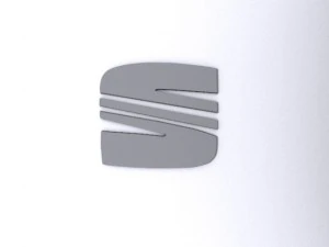 seat logo chrome 3D Model