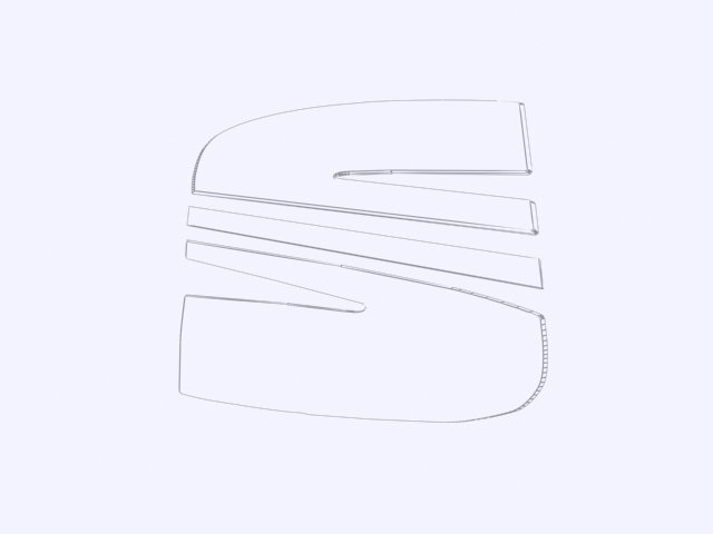 seat logo chrome 3D Model in Parts of auto 3DExport