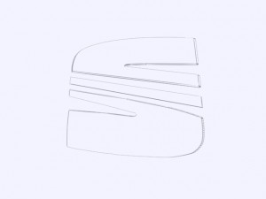 seat logo chrome Model 3D