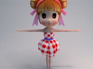 Doll violin 3D 模型