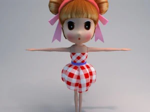 Doll violin 3D Model