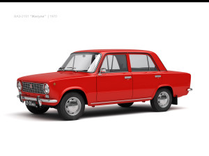 vaz-2101 zhiguli 1970 lada 3D-Modell
