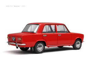 vaz-2101 zhiguli 1970 lada 3D-Modell