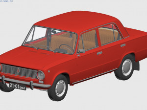 vaz-2101 zhiguli 1970 lada 3D-Modell