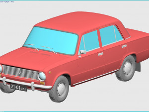 vaz-2101 zhiguli 1970 lada 3D-Modell