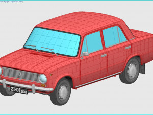 vaz-2101 zhiguli 1970 lada 3D-Modell