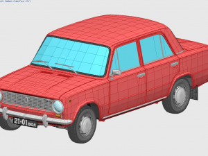 vaz-2101 zhiguli 1970 lada 3D-Modell