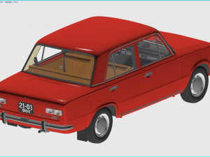 vaz-2101 zhiguli 1970 lada 3D-Modell