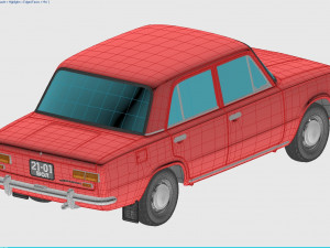 vaz-2101 zhiguli 1970 lada 3D-Modell