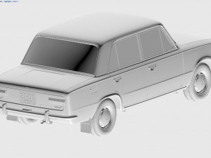 vaz-2101 zhiguli 1970 lada 3D-Modell