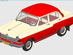 gaz-21 m21 volga 1956 Model 3D