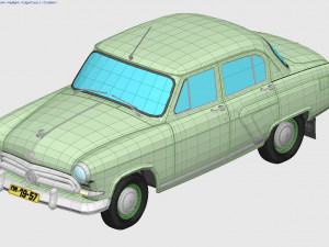 gaz-21 m21 volga 1956 Model 3D