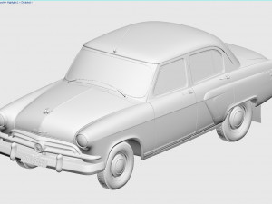 gaz-21 m21 volga 1956 Model 3D