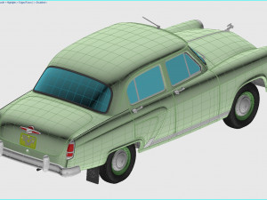 gaz-21 m21 volga 1956 Model 3D