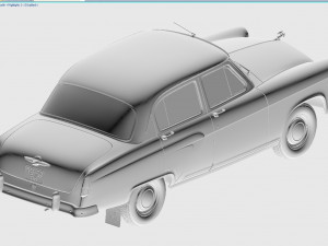 gaz-21 m21 volga 1956 Model 3D