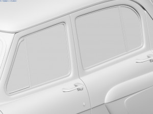 gaz-21 m21 volga 1956 Model 3D