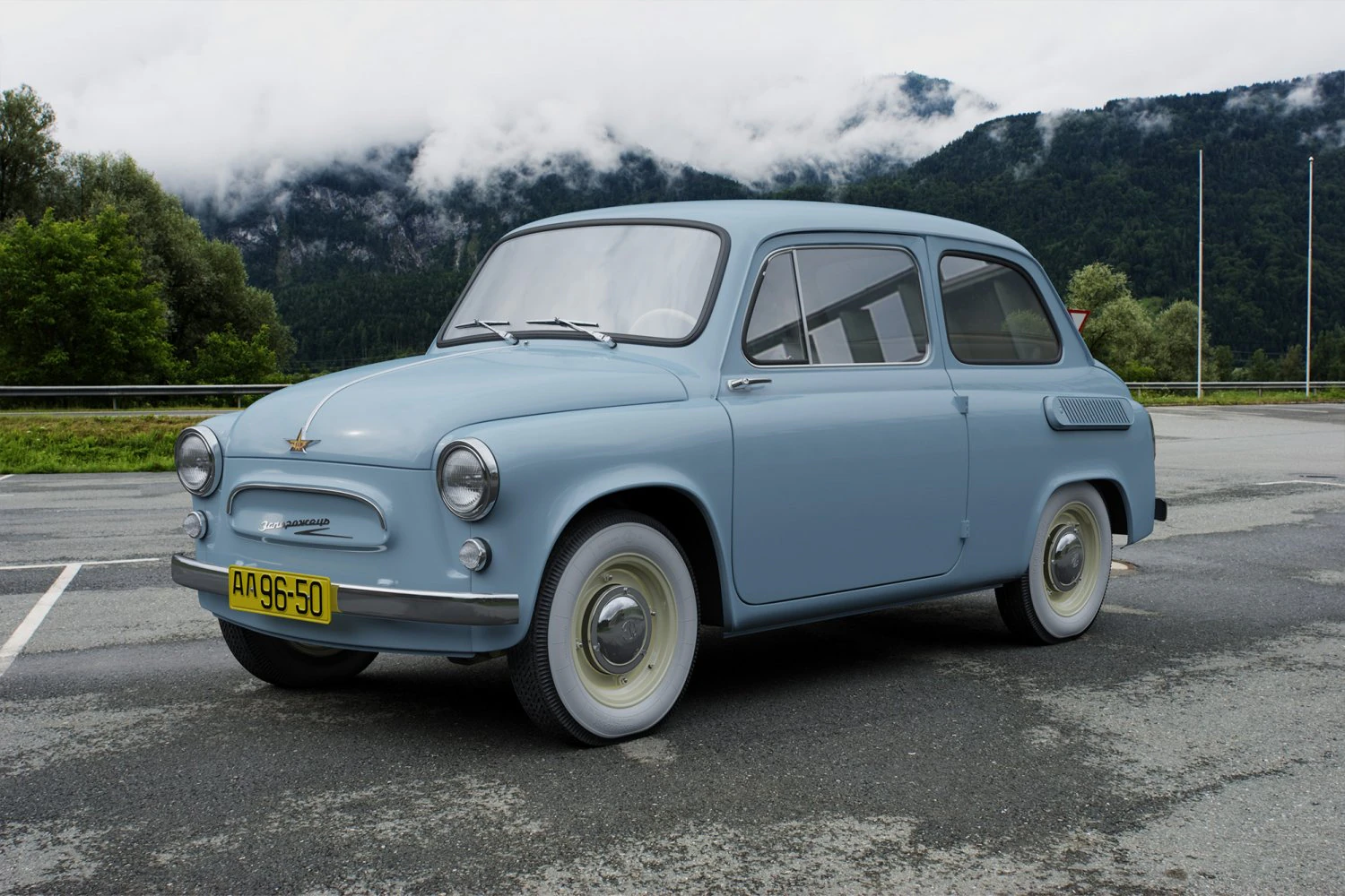 zaz-965 zaporozhets 1961 3D Model .c4d .max .obj .3ds .fbx .stl .blend 
